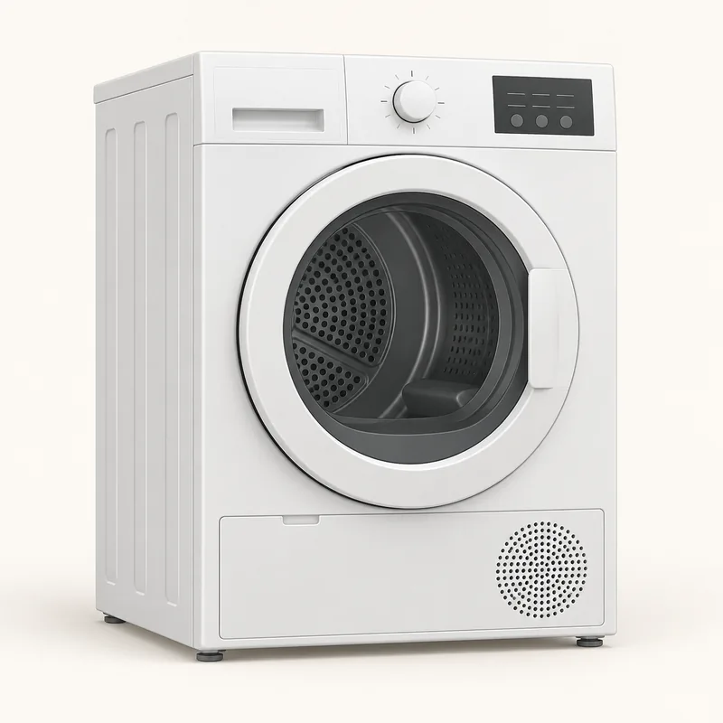 Illustration of an unbranded tumble dryer