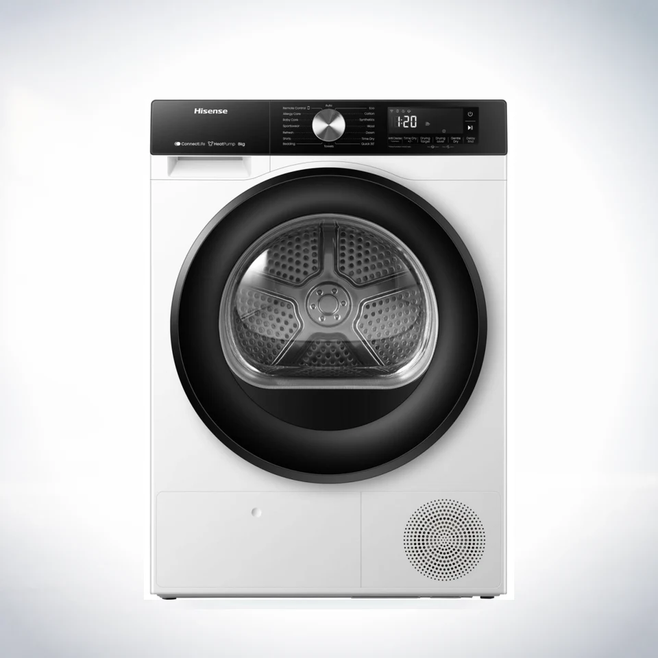 Hisense DH3S802BW3 heat pump tumble dryer
