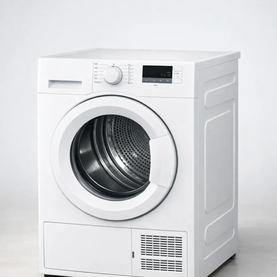 Tumble dryer in kitchen