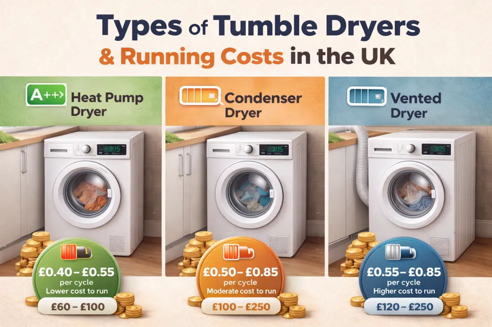 Tumble dryer running costs guide